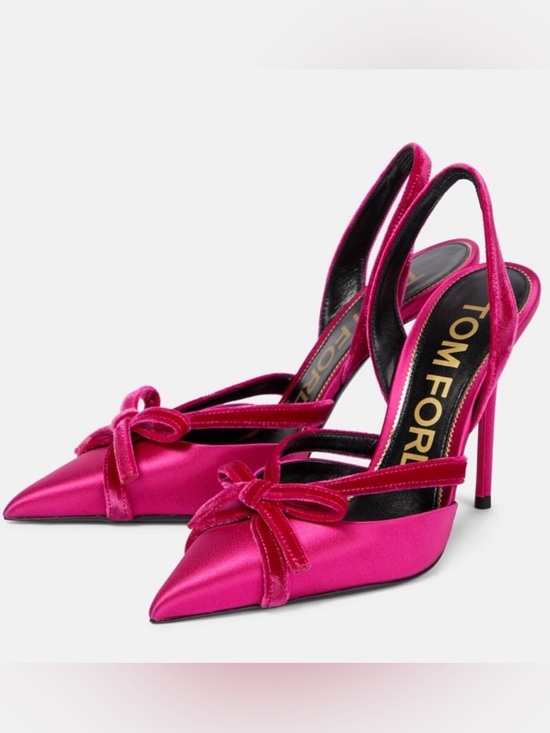 Tom Ford Shoes - NEW!! TOM FORD
105MM Satin & Velvet Bow Sandals US 7